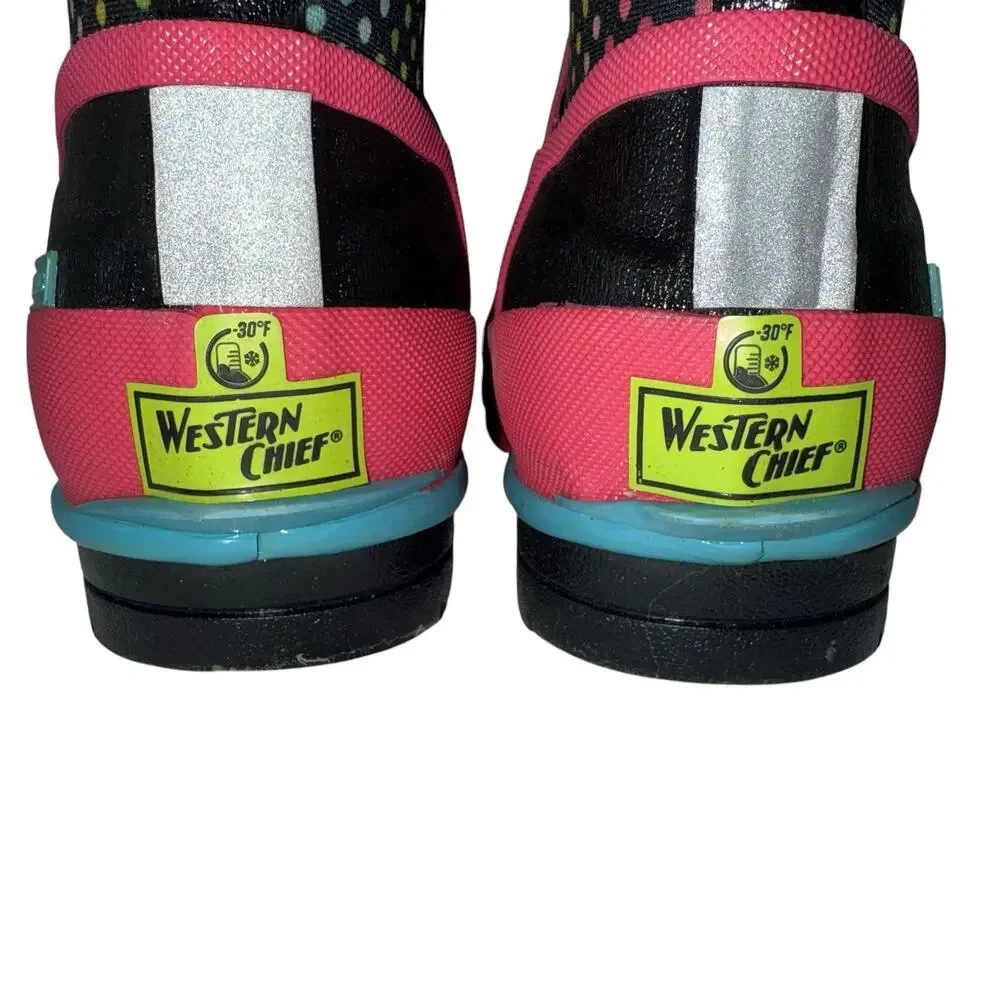Western Chief multicolor Girls Neoprene Rain Boot SZ/12 - Picture 10 of 15
